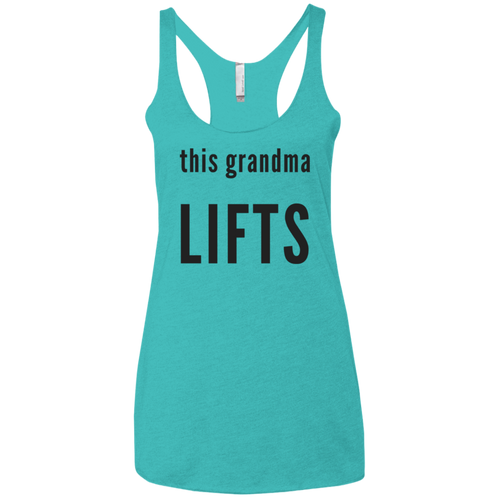 This Grandma Lifts Triblend Racerback Tank