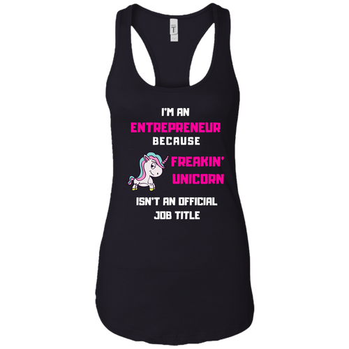 Unicorn Entrepreneur Racerback Tank - Black