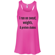 Sweat, Weights & Protein Shakes Flowy Racerback Tank