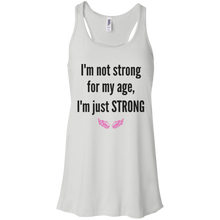 Just Strong Flowy Racerback Tank