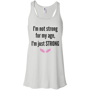 Just Strong Flowy Racerback Tank