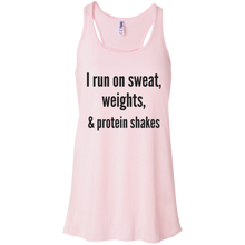 Sweat, Weights & Protein Shakes Flowy Racerback Tank