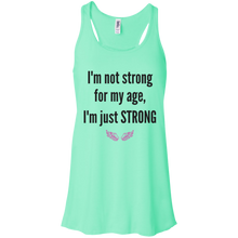 Just Strong Flowy Racerback Tank