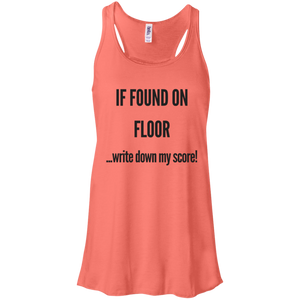 If Found on Floor... Funny Performance Tank