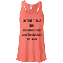 Current Fitness Level Flowy Racerback Tank